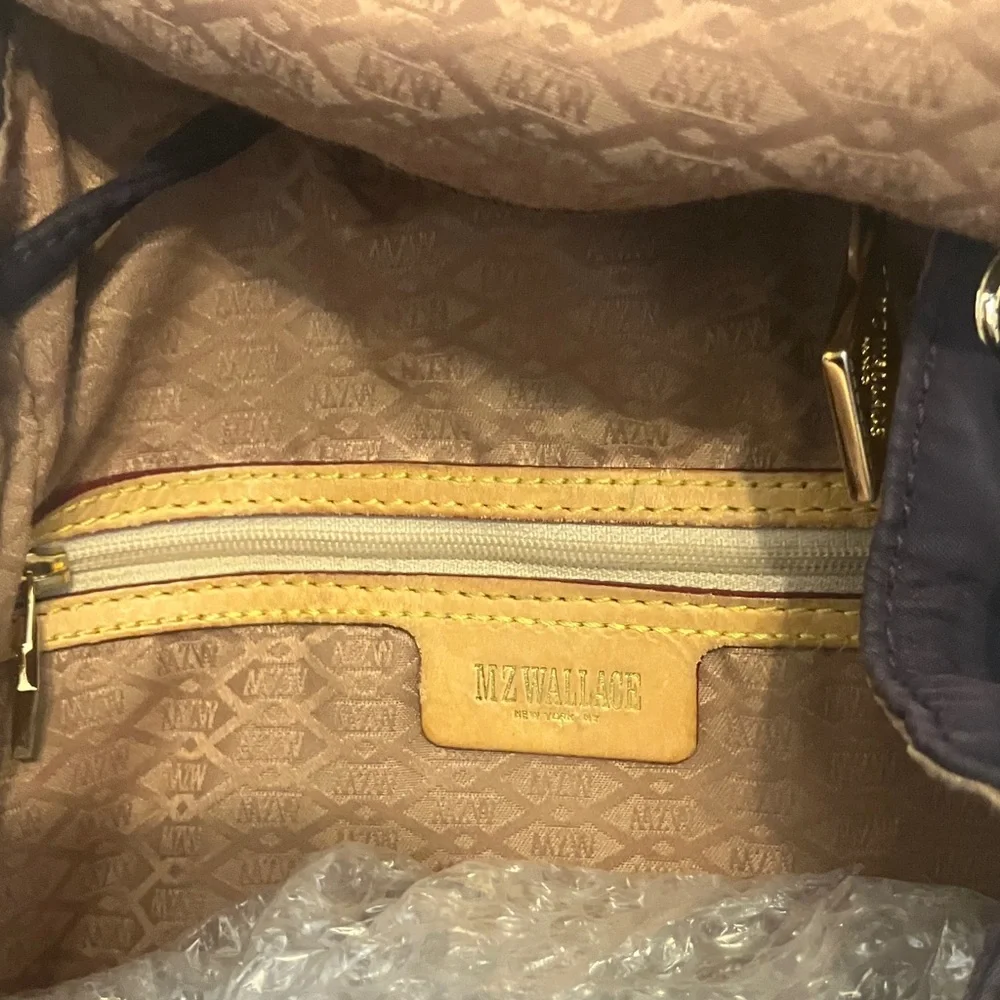 MZ Wallace Marlena Plum Purple Nylon Bedford Medium Backpack